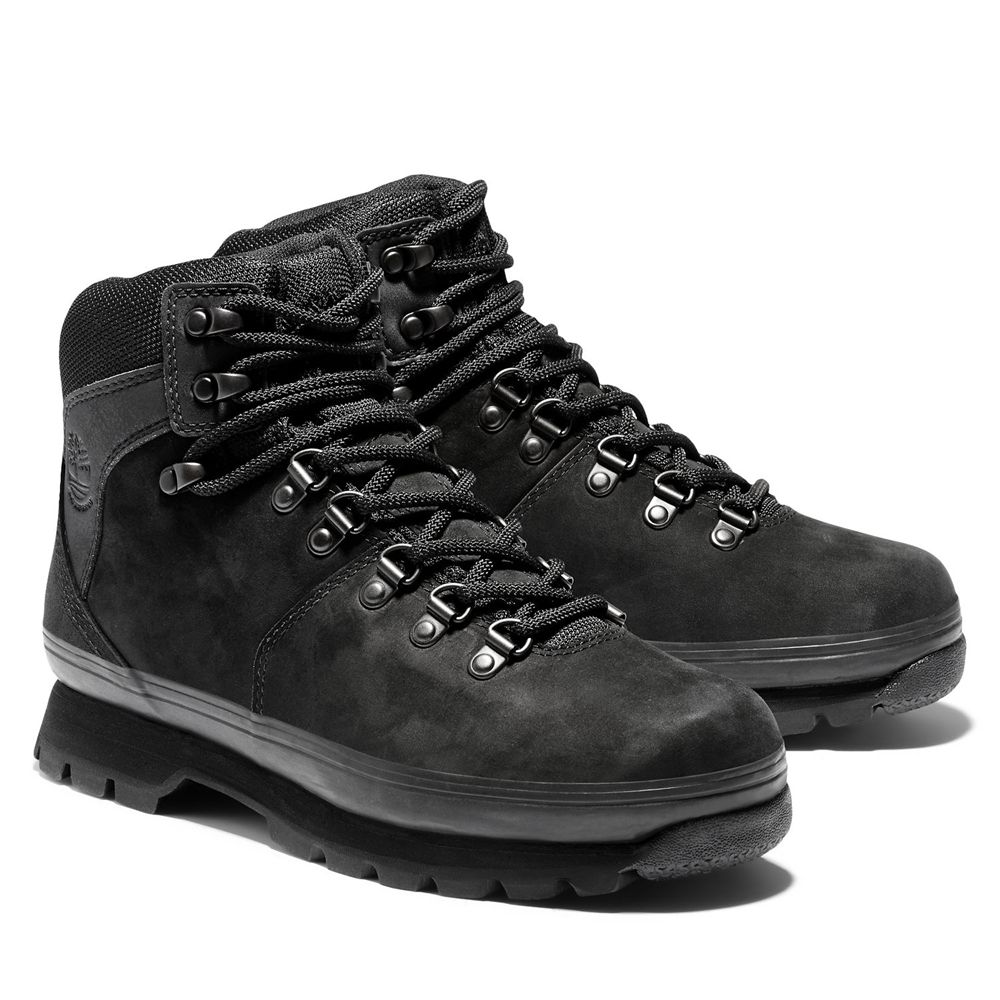 Timberland Αθλητικα Παπουτσια Γυναικεια Μαυρα - Euro Hiker Mixed-Media Waterproof Boots - Greece 186